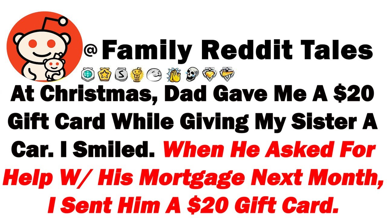На Рождество папа подарил мне подарочную карту на 20 долларов, а моей сестре — машину. Я улыбнула...