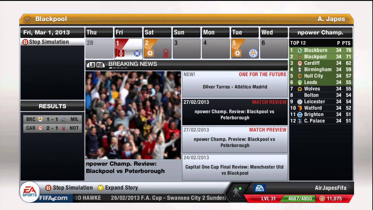 FIFA 13 Career Mode 22 - Promising Talent