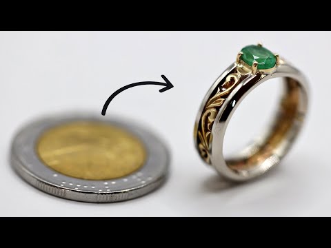 Video: How to make a ring out of a coin. DIY coin ring