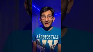 Nerd in blue shirt sings I’m Blue