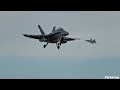 11 Swiss Air Force F-18 Hornets landing at RAF Lossiemouth