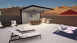 Grassy Spring Backyard and Pool