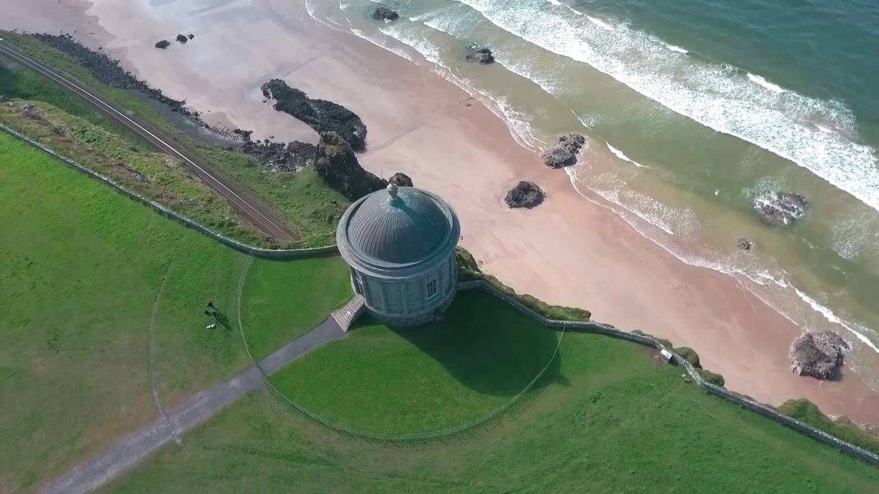 Mussenden Temple & Downhill Demesne - Aerial View