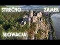 STREČNO ZAMEK Słowacja Kraj żyliński Okres żyliński Okiem Drona