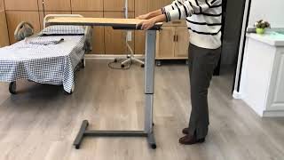Adjustable Hospital Over Bed dinning Table For Patients