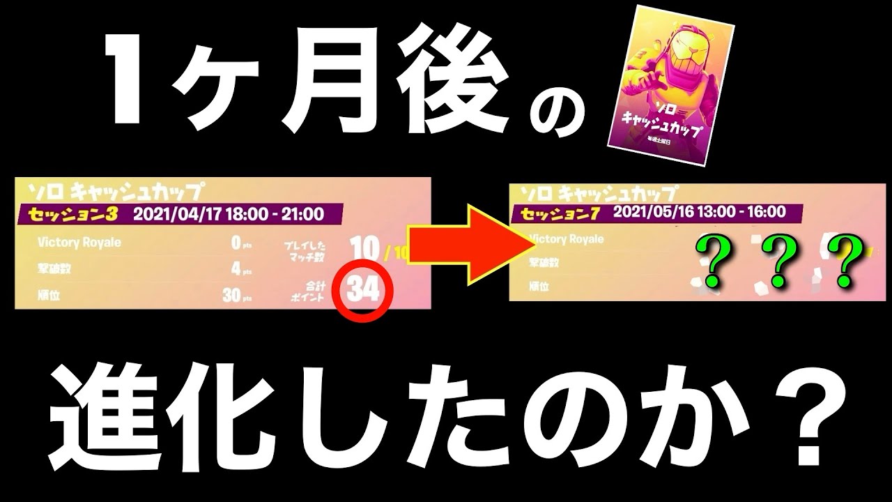 ソロキャッシュカップ 1ヶ月で上手くなったのか フォートナイト Fortnite Youtube