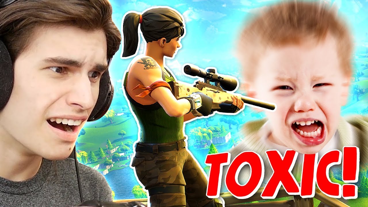 Playing with a TOXIC Kid in Fortnite!? - YouTube