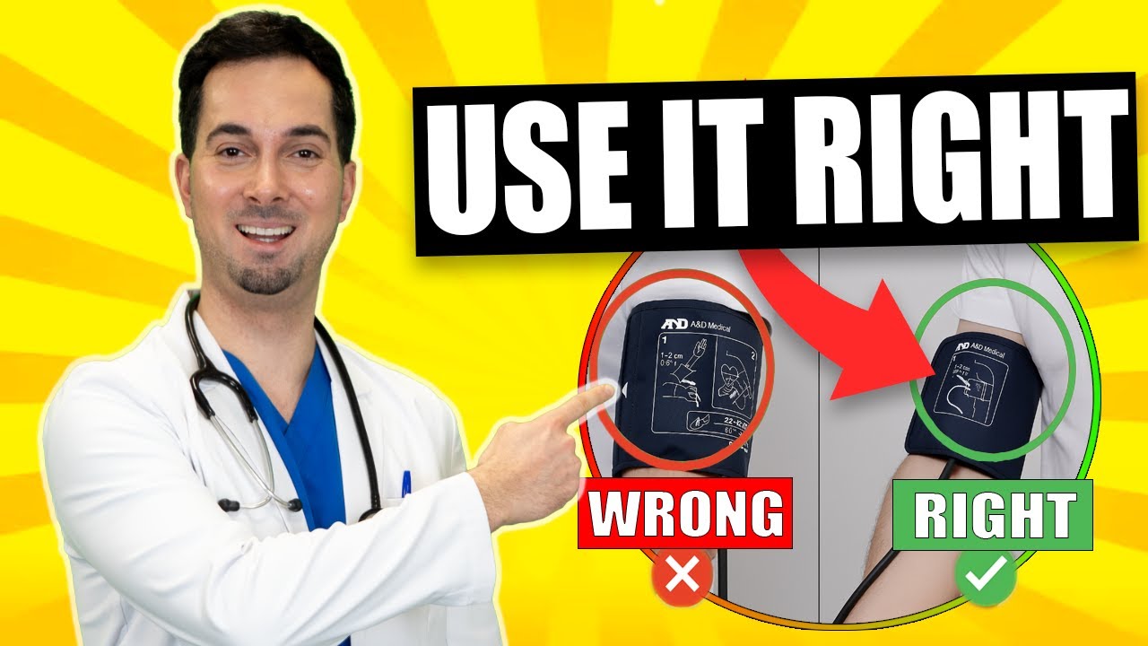 How To Use a BLOOD PRESSURE Cuff Right