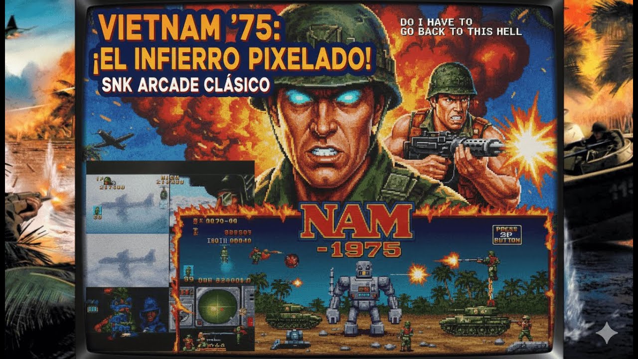 Nam-1975, ( Neo Geo y Neo Geo CD),  SNK, ( 1990 (Neo Geo) 1994-96 (Neo Geo CD)