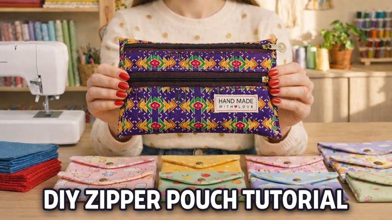 संक्रांति स्पेशल पाऊच डिझाईन/hand pouch making at home 