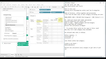 Tableau - Show Top N within each Top N || sub-categories within categories (Rank  & Exclude LOD)