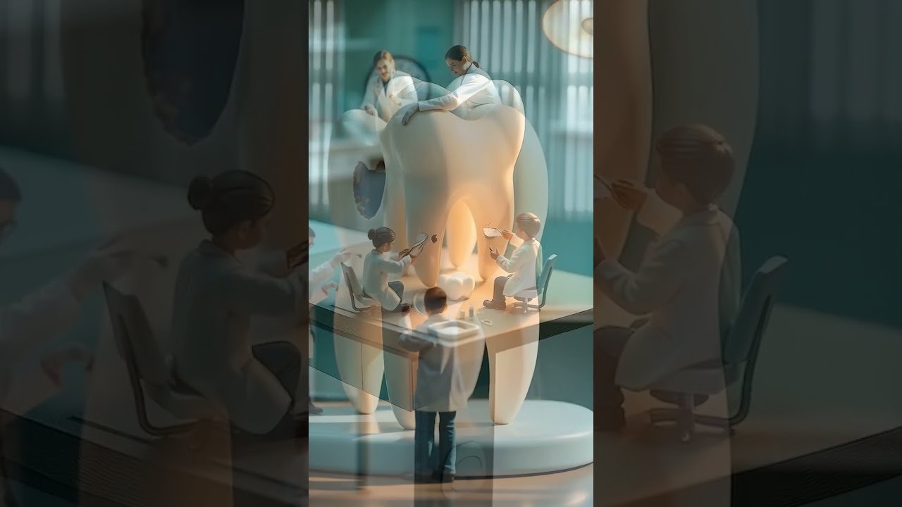 Dental Workers in Miniature World 🦷🤖