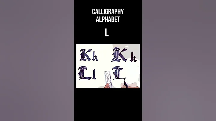 Beginners Calligraphy Alphabet L | Tutorial English Letters | Easy Hand lettering |