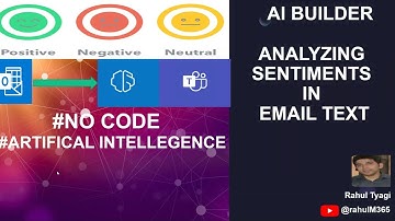 AI BUILDER ANALYZING  SENTIMENTS IN  EMAIL TEXT BY USING POWER AUTOMATE