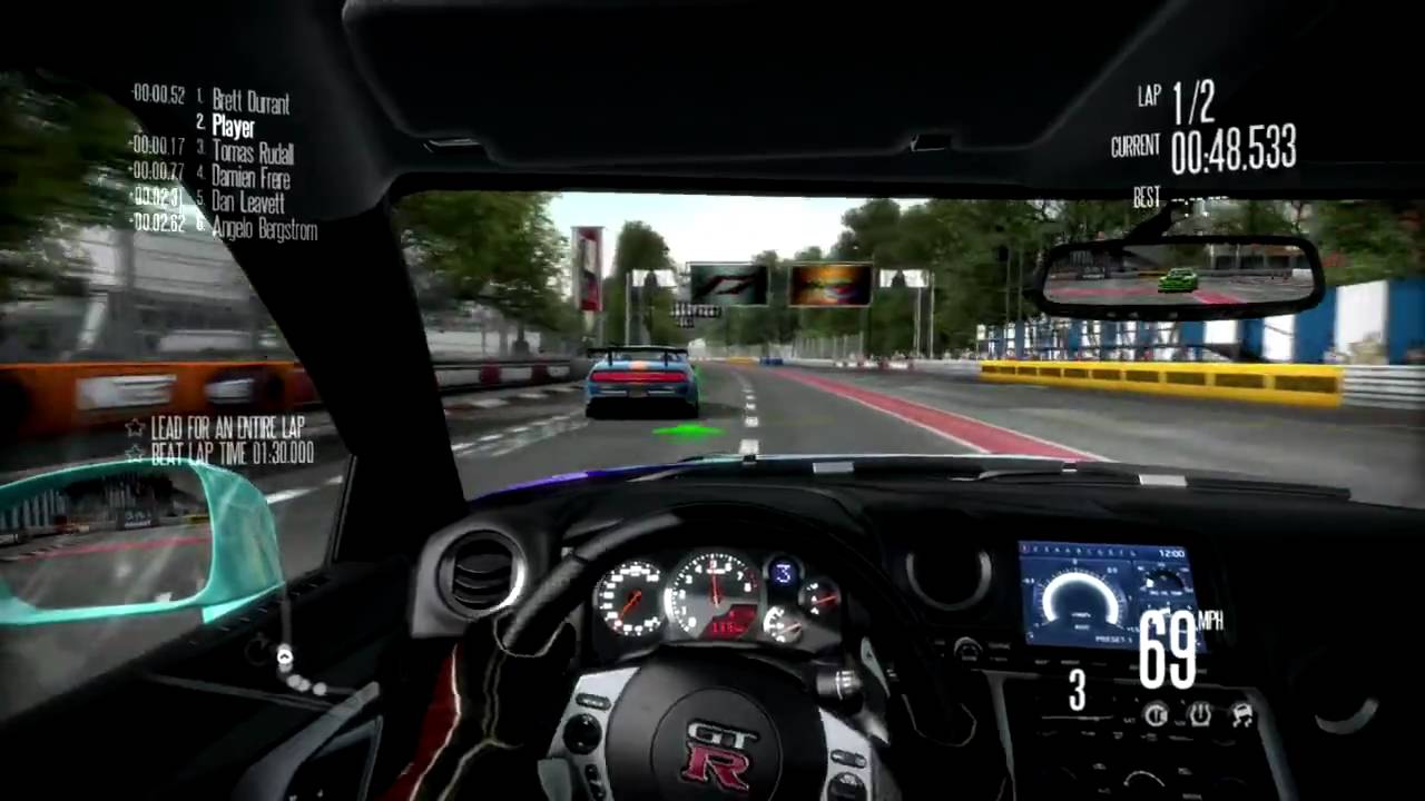 [HD] NEED FOR SPEED SHIFT DEMO NISSAN GT-R at LONDON(PS3)