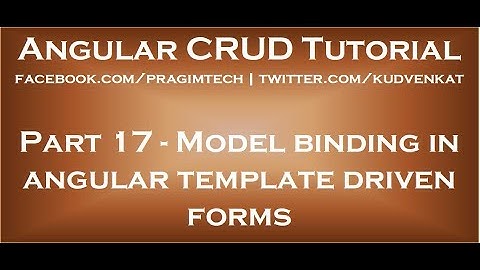 Model binding in angular template driven forms