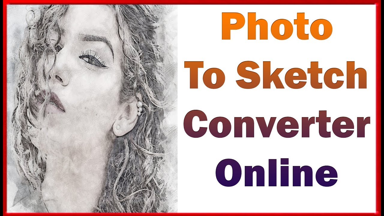 How to Convert Photo into Sketch  YouTube