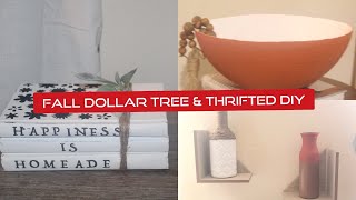 Dollar Tree & Thrifted Fall DIY Decor