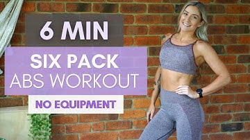 6 MIN AB WORKOUT // No Equipment | SIX PACK ABS | At Home & No noise