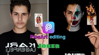 PicsArt editing how to make joker photo | كيف تصنع صورة الجوكر بتطبيق بيكسارت screenshot 5