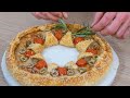 Ghirlanda di Natale in 5 minuti – Basta 1 rotolo di pasta sfoglia, idea per l’antipasto di Natale🎄