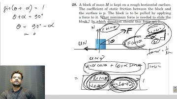 HC Verma chapter 6 friction exercise question 20 solution