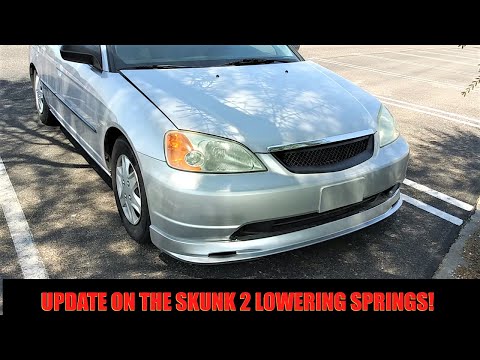 SHOULD YOU BUY SKUNK 2 LOWERING SPRINGS? Project ES1 (7th gen 2002 honda civic lx)