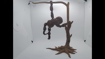 Flexi Sloth with his Tree 3d Print