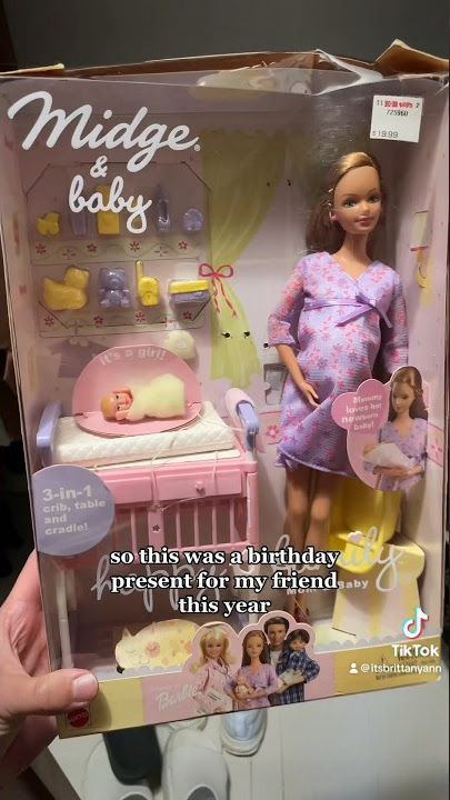 Meet Midge, Pregnant Barbie 🤰🏼#barbie #barbiemovie #pregnant #mama 