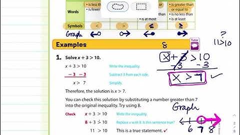 6.6 solve inequalities by addition or subtraction