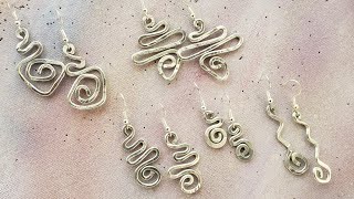 Simple Hammered Aluminum Earrings II - Eps 234