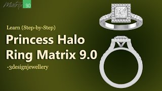 ||🔷How to Princess Halo Ring in Matrix 9.0🔷|| #Matrix9 ||#rhino/matrix classroom||#rhino matrix