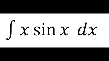 Integration of x sin x using u dv formula