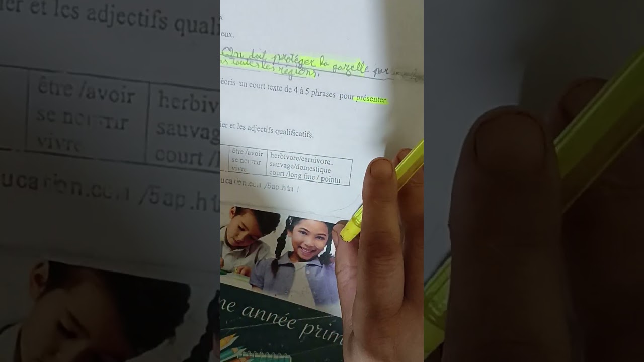 5AP:Composition du 1er trimestre:le lion+ تعبير كتابي