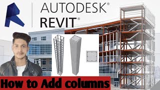 How to add columns in revit| Architectural column and Structural columns| Fs CAD expert| with grids|