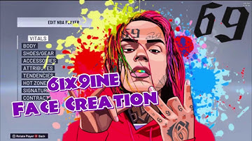6IX9INE FACE CREATION ON NBA 2K20! HOW TO LOOK LIKE SixNine on 2K21! 🐭! EASIEST WAY TO LOOK LIKE 69!