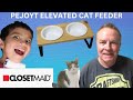 Pejoyt elevated cat feeder review  clostmaid organizer