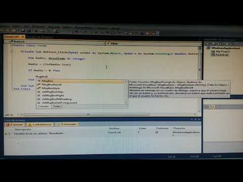 Calculo de área de un círculo en Visual basic 2010