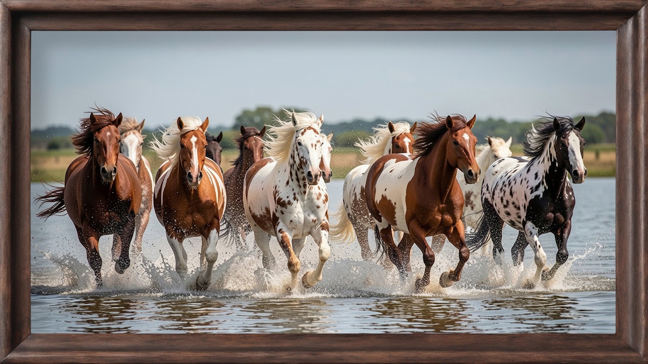 Horses 4K Vintage Art Wallpaper for TV