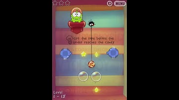 Cut the Rope Experiments 1 18 Walkthrough Getting Started