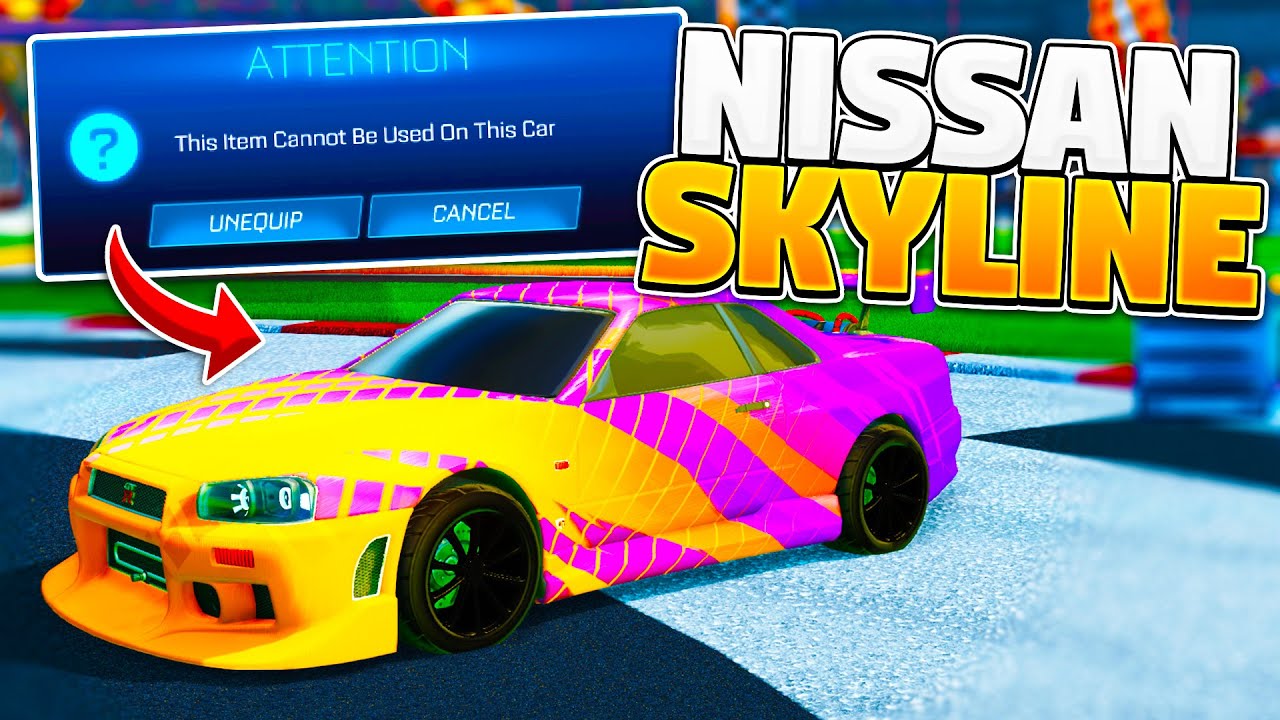 Can You FULLY CUSTOMISE The NISSAN SKYLINE On Rocket League? - YouTube