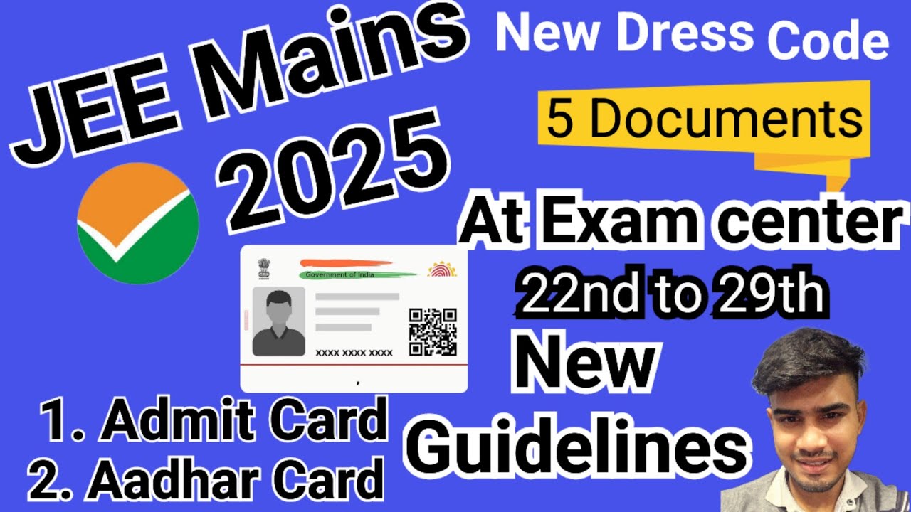 Important Documents to carry in JEE mains ll Important Documents ll NTA ...