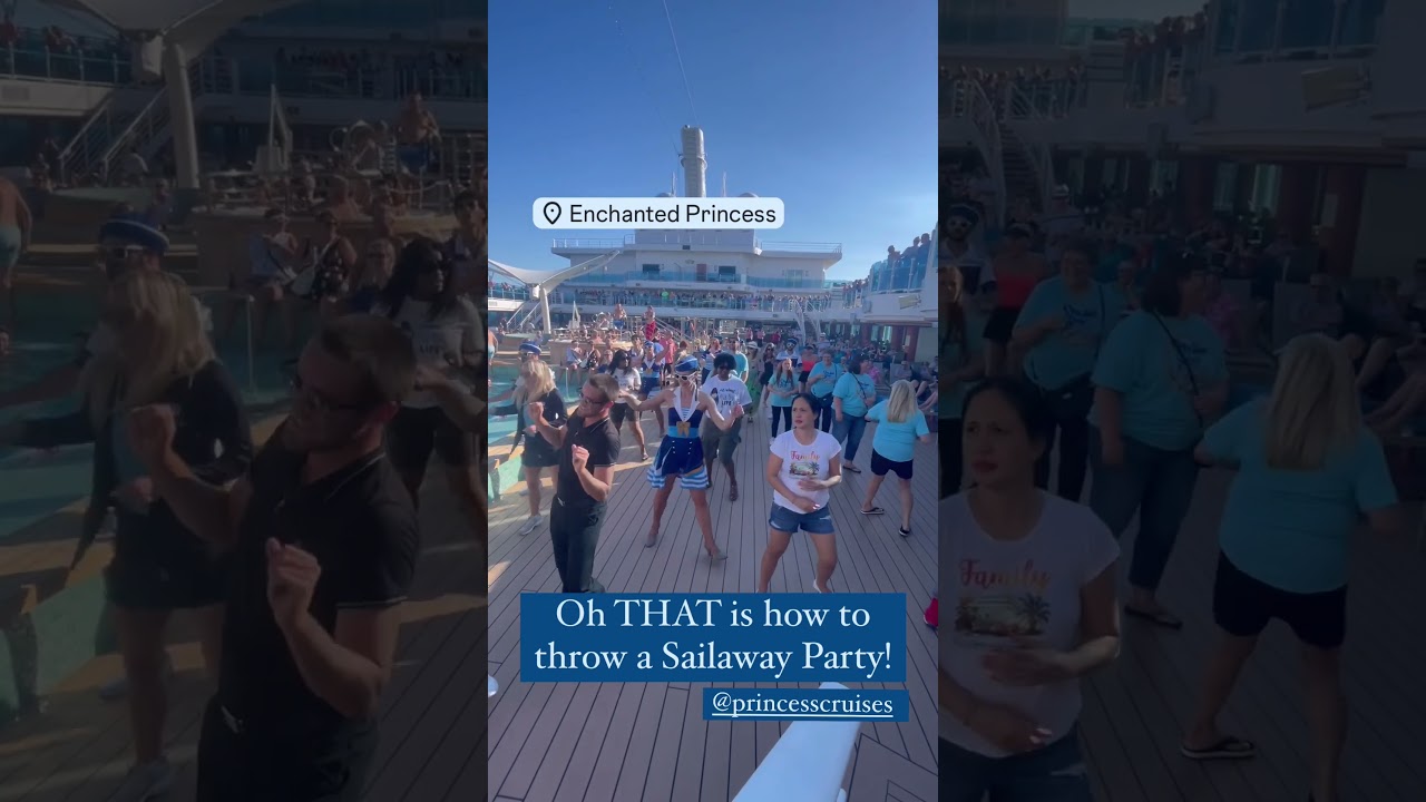 Enchanted Princess Sail Away Party - SOUND ON for the iconic Loveboat horns!
