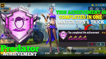 How To Complete (Predator) Achievement In PUBGM / BGMI TIPS & TRICKS.