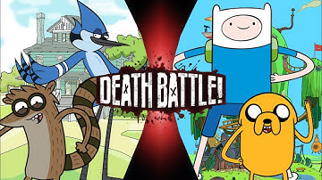 Fan Made Death Battle Trailer: Finn and Jake vs Mordecai and Rigby (Adventure Time vs Regular Show)
