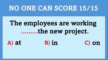ENGLISH PREPOSITION QUIZ📚/ CAN YOU PASS THIS QUIZ?