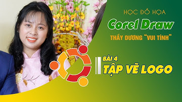 Bài 4: Vẽ logo trong corel draw 2019 2021 2022 | Học vẽ logo trong corel | Cách vẽ logo trong corel