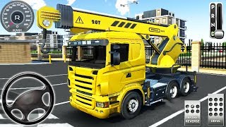 Drive Simulator 2 - Construction Vehicles: Cement Mixer, Mobil Crane Truck - Android GamePlay #3