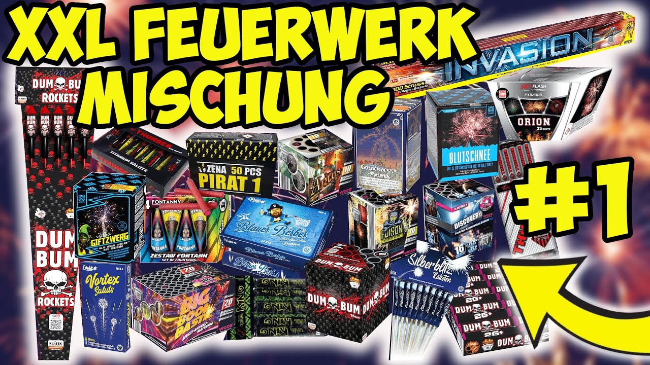 XXL Silvester Feuerwerk Mischung #1🎆| Silvester Vorfreude🔥