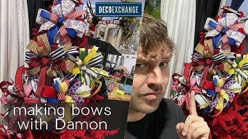 Making bows with Damon! | DIY Bow for Wreaths | Live Replay from DecoExchange